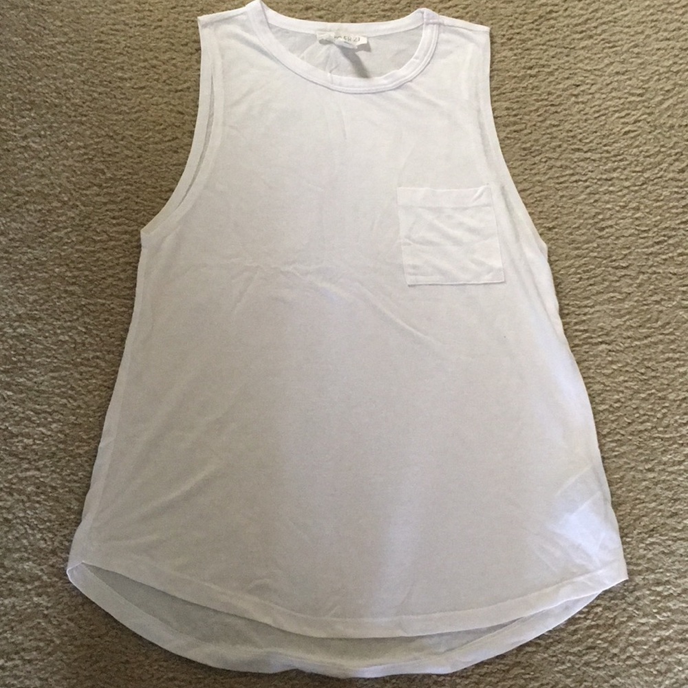 Forever21 white sleeveless pocket